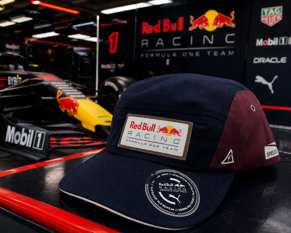 Red Bull Racing Formula One Puma 5 Panel Hat Cap Buckle Adjustable Rare F1